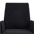 Vena Liftable Office Chair- Memory Foam Black Corduroy- Gold Metal Base