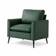 Heya Lounge Sofa Chair Set of 2- Track Arms- Green Faux Leather
