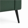 Heya Lounge Sofa Chair Set of 2- Track Arms- Green Faux Leather