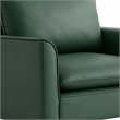 Heya Lounge Sofa Chair Set of 2- Track Arms- Green Faux Leather