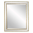 Accent Wall Mirror- Double Frame- Beveled Mirror Trim- Gold Tone 27x33