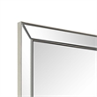 Accent Wall Mirror- Rectangular Shape- Mirrored Panels- Nickel 23x34