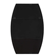 Accent Wall Mirror- Convex Shape- Floating Design- Matte Black 24x36
