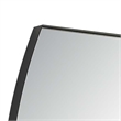 Accent Wall Mirror- Convex Shape- Floating Design- Matte Black 24x36