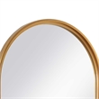 Accent Wall Mirror- Pill Oval Frame- Modern Brushed Gold Finish 22x35