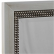 Accent Wall Mirror- 3 Layer Beaded Frame- Modern Style Warm Silver 24x36