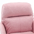 Limz Swivel Office Chair- Adjustable Height- Foam Fill Pink Faux Leather
