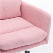 Limz Swivel Office Chair- Adjustable Height- Foam Fill Pink Faux Leather