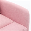 Limz Swivel Office Chair- Adjustable Height- Foam Fill Pink Faux Leather