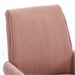 Swivel Office Chair- Light Pink Corduroy- Adjustable Height- Gold Base