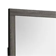 Luyi Dresser Mirror- Framed Border- Textured Foil Gray 35 Inch Square