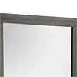 Luyi Dresser Mirror- Framed Border- Textured Foil Gray 35 Inch Square