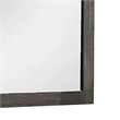 Luyi Dresser Mirror- Framed Border- Textured Foil Gray 35 Inch Square