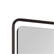 Decorative Wall Mirror- Gold Leaf Accent Tabs- 22x36 Rectangular Frame
