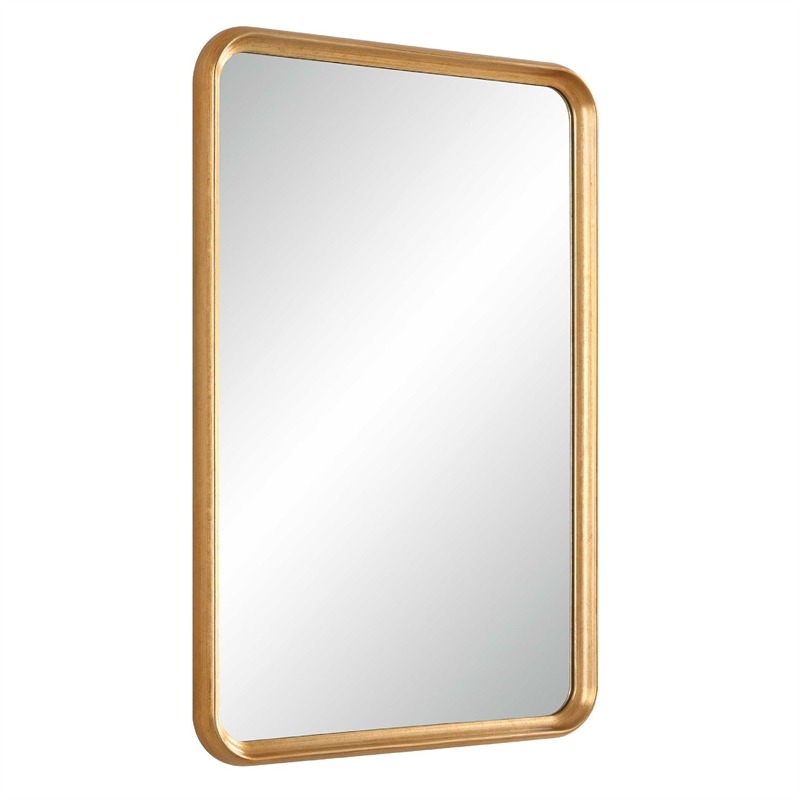 Decorative Wall Mirror- Champagne Gold Leaf- 20x30 Rectangular Frame