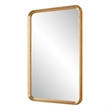 Decorative Wall Mirror- Champagne Gold Leaf- 20x30 Rectangular Frame