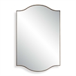 Decorative Wall Mirror- Arch Design- Brushed Gold Arched Frame- 22x34