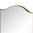 Decorative Wall Mirror- Arch Design- Brushed Gold Arched Frame- 22x34