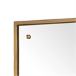 Decorative Wall Mirror- Corner Bolt Detail- Gold Leaf Accent- 21x36