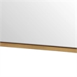 Decorative Wall Mirror- Corner Bolt Detail- Gold Leaf Accent- 21x36