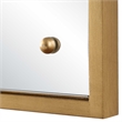 Decorative Wall Mirror- Corner Bolt Detail- Gold Leaf Accent- 21x36