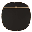 Decorative Wall Mirror- Gold Leaf Irregular Round- Beveled Glass- 30 Inch