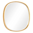 Decorative Wall Mirror- Gold Leaf Irregular Round- Beveled Glass- 30 Inch