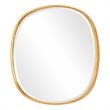 Decorative Wall Mirror- Gold Leaf Irregular Round- Beveled Glass- 30 Inch