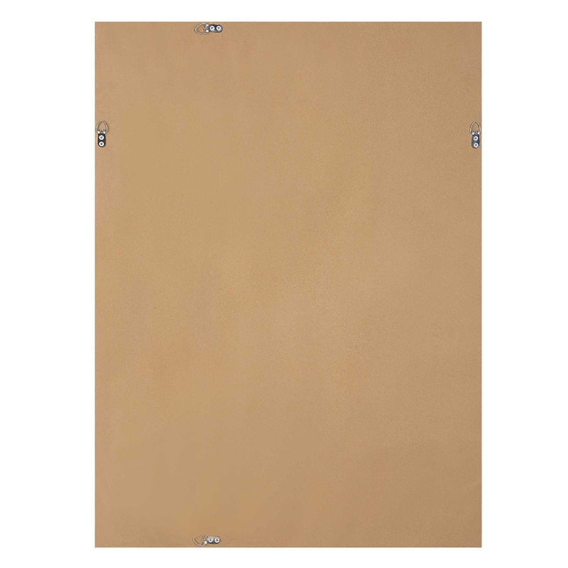 Raga Accent Wall Mirror- Basket Weave Design- Beige and Dark Brown 28x38