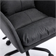 Limz Swivel Office Chair- Adjustable Height- Foam Fill Black Faux Leather