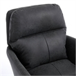 Limz Swivel Office Chair- Adjustable Height- Foam Fill Black Faux Leather