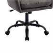 Limz Swivel Office Chair- Adjustable Height- Foam Fill Gray Faux Leather