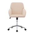 Kena Swivel Office Chair- Khaki Tufted Velvet- Adjustable Height