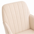 Kena Swivel Office Chair- Khaki Tufted Velvet- Adjustable Height