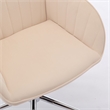 Kena Swivel Office Chair- Khaki Tufted Velvet- Adjustable Height