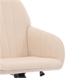 Kena Swivel Office Chair- Adjustable Height- Khaki Tufted Velvet- Gold