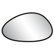 Decorative Wall Mirror- Matte Black Organic Pebble Frame- 21x36