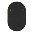 Decorative Wall Mirror- Satin Black Iron- 22x35 Oval Frame