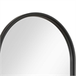 Decorative Wall Mirror- Satin Black Iron- 22x35 Oval Frame