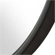 Decorative Wall Mirror- Satin Black Iron- 22x35 Oval Frame