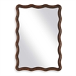 Decorative Wall Mirror- Organic Scalloped Edges- Antique Bronze- Gold-23x33
