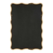 Decorative Wall Mirror- Organic Scalloped Edges- Antique Bronze- Gold-23x33
