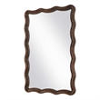 Decorative Wall Mirror- Organic Scalloped Edges- Antique Bronze- Gold-23x33