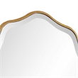 Decorative Wall Mirror- Gold Wavy Leaf- Beveled Glass- 22x32