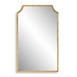 Kona Accent Wall Mirror- Scalloped Corners- Gold Leaf Finish 22x36