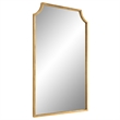 Kona Accent Wall Mirror- Scalloped Corners- Gold Leaf Finish 22x36