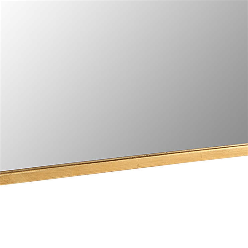 Kona Accent Wall Mirror- Scalloped Corners- Gold Leaf Finish 22x36