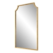 Kona Accent Wall Mirror- Scalloped Corners- Gold Leaf Finish 22x36