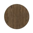 Ethy 3pc Round Coffee Table & End Table Set- Lower Shelf- Brown & White