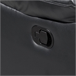 Asher Lovseat w Dual Manual Recliners- Console- Cupholders- Black and Gray